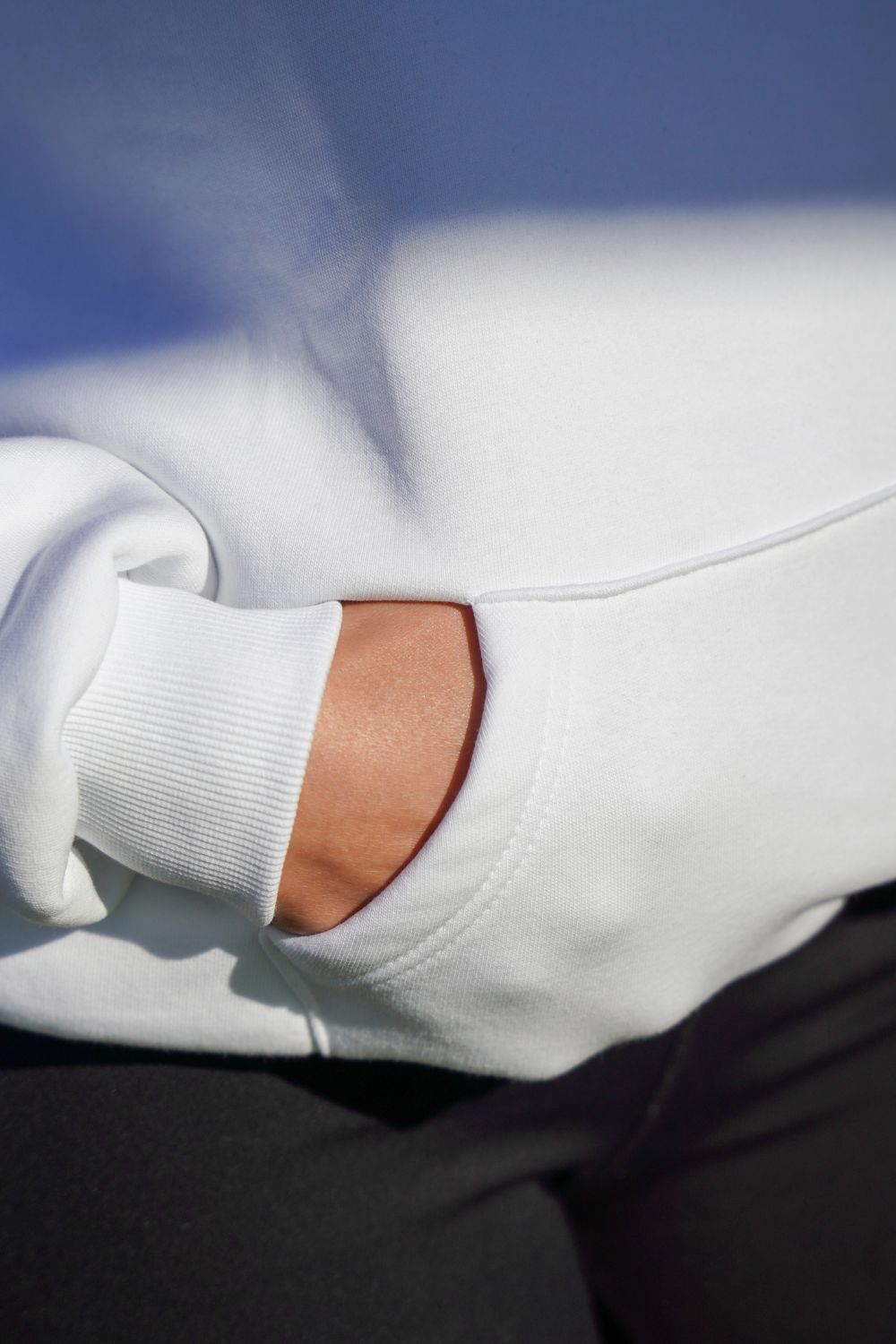 White Essential Hoodie