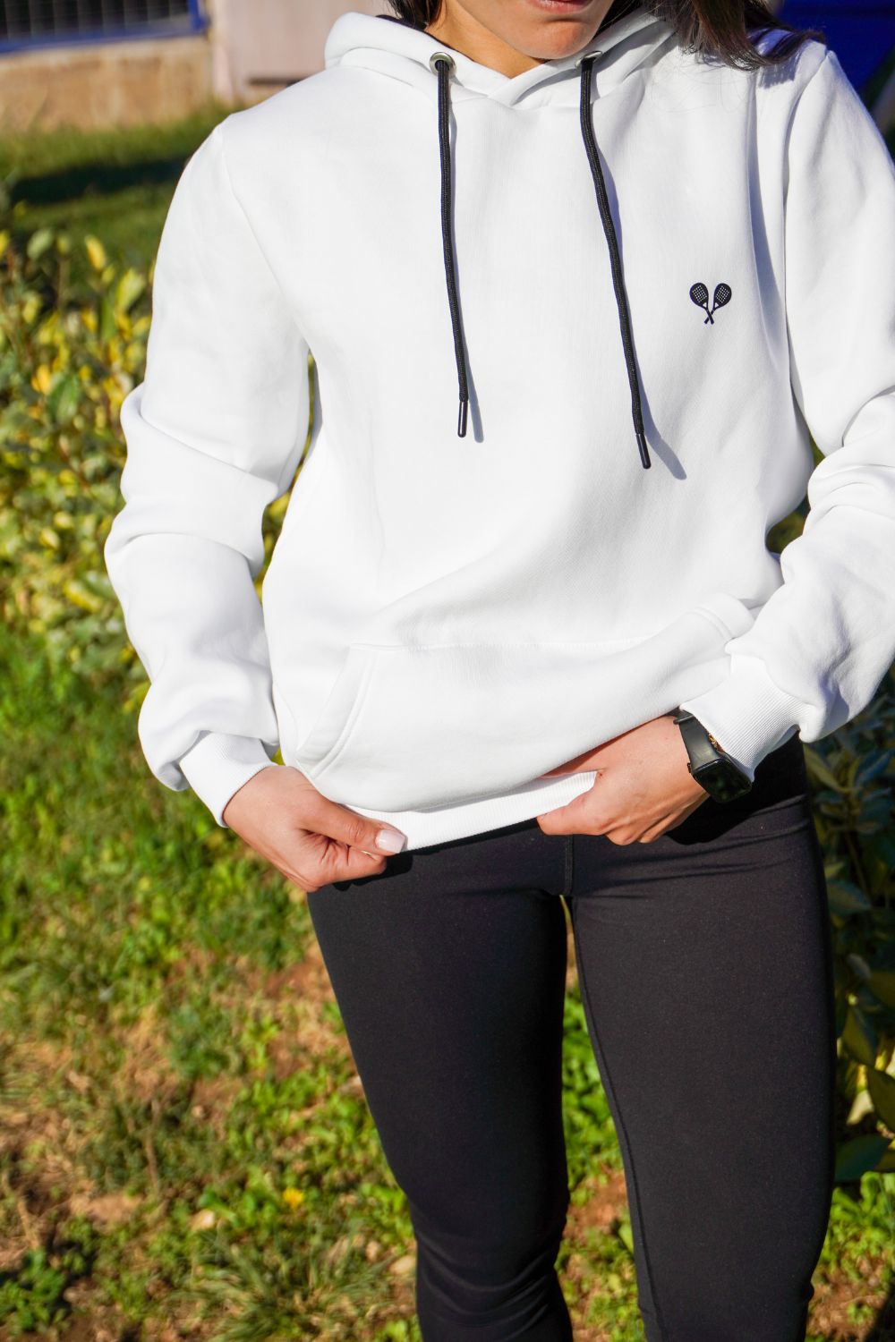 White Essential Hoodie