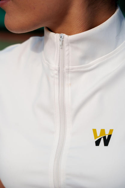 White Zip Court Set
