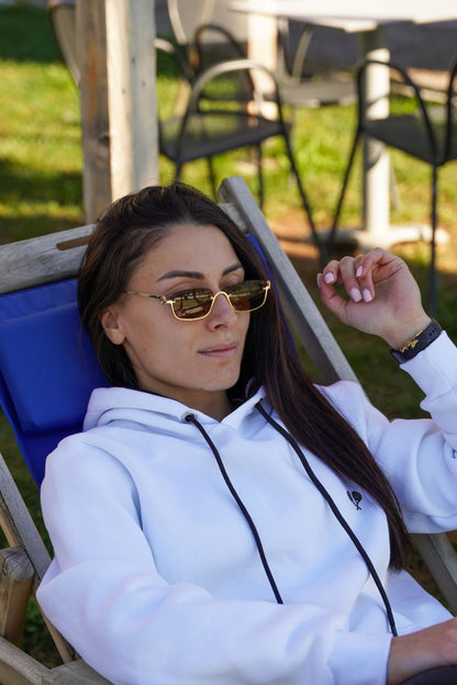 White Essential Hoodie